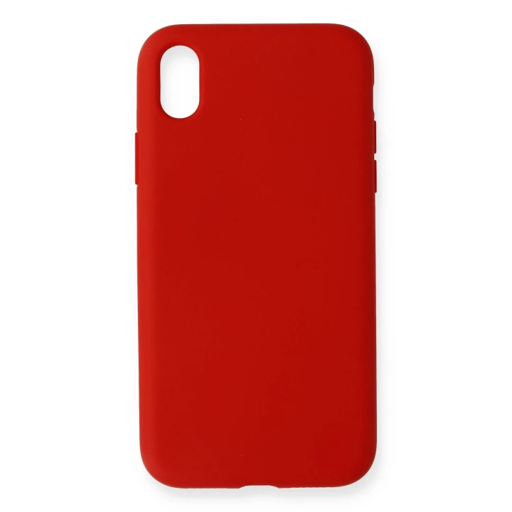 BFS  iPhone XR Kılıf Nano içi Kadife Silikon - Kırmızı