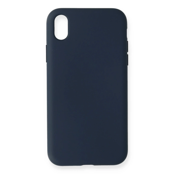 BFS  iPhone XR Kılıf Nano içi Kadife Silikon - Lacivert
