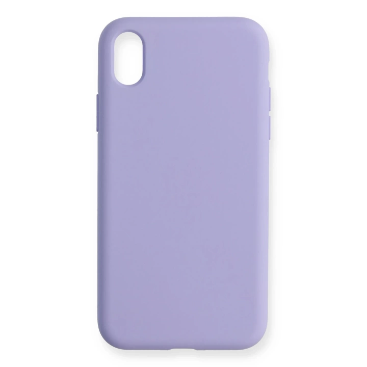 BFS  iPhone XR Kılıf Nano içi Kadife Silikon - Lila