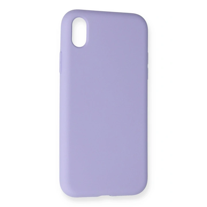 BFS  iPhone XR Kılıf Nano içi Kadife Silikon - Lila