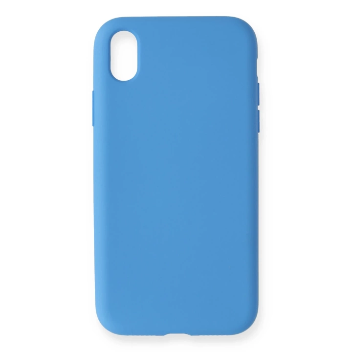 BFS  iPhone XR Kılıf Nano içi Kadife Silikon - Mavi