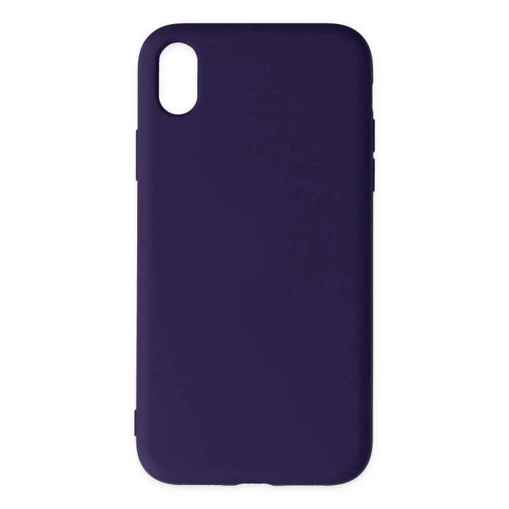 BFS  iPhone XR Kılıf Nano içi Kadife Silikon - Mor