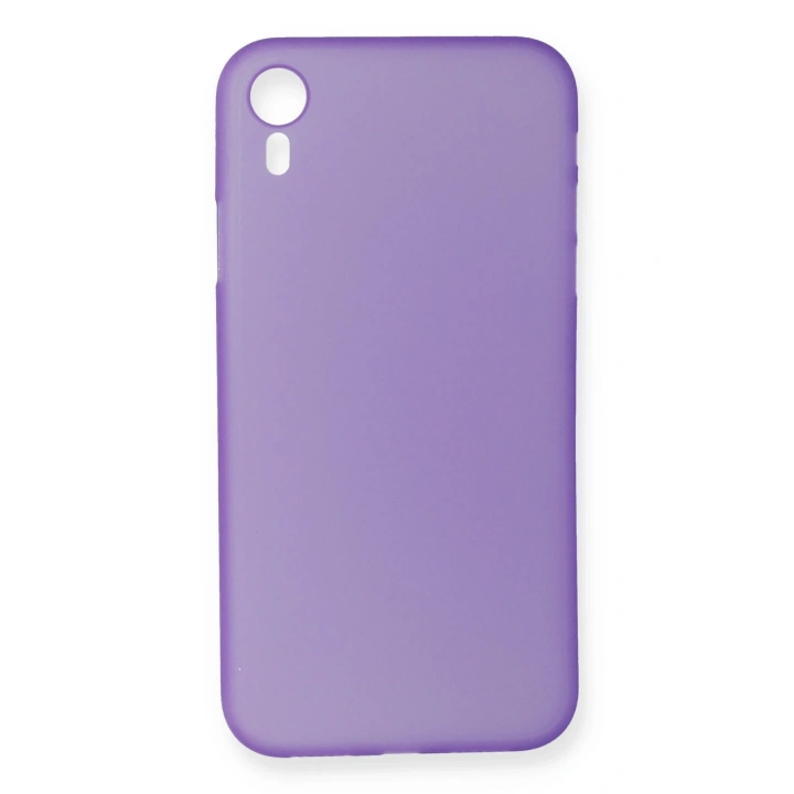 BFS  iPhone XR Kılıf PP Ultra İnce Kapak - Mor