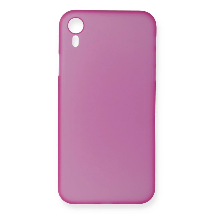 BFS  iPhone XR Kılıf PP Ultra İnce Kapak - Pembe