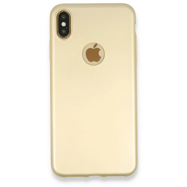 BFS  iPhone XS Max Kılıf First Silikon - Gold