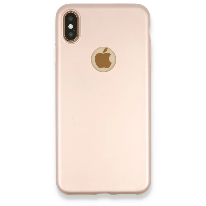 BFS  iPhone XS Max Kılıf First Silikon - Rose Gold