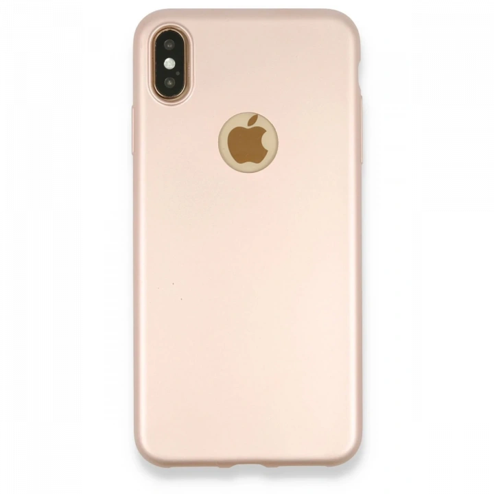 BFS  iPhone XS Max Kılıf First Silikon - Rose Gold