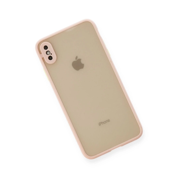 BFS  iPhone XS Max Kılıf Montreal Silikon Kapak - Pembe