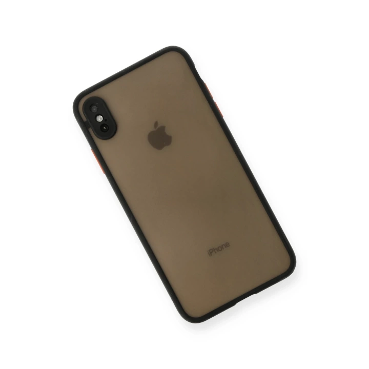 BFS  iPhone XS Max Kılıf Montreal Silikon Kapak - Siyah