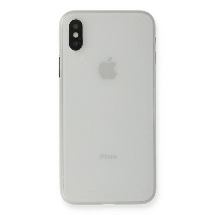 BFS  iPhone XS Max Kılıf PP Ultra İnce Kapak - Beyaz