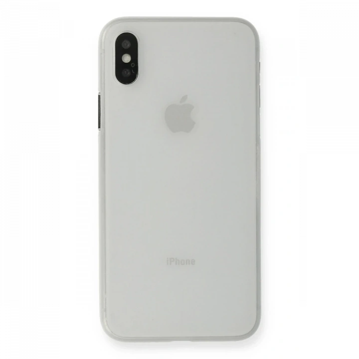BFS  iPhone XS Max Kılıf PP Ultra İnce Kapak - Beyaz