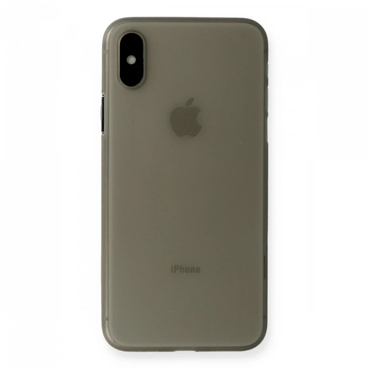 BFS  iPhone XS Max Kılıf PP Ultra İnce Kapak - Gri