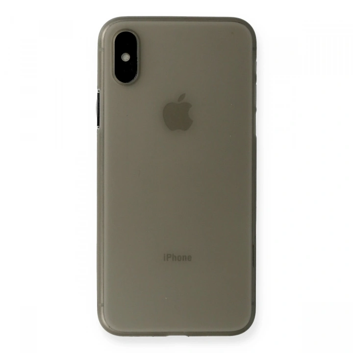 BFS  iPhone XS Max Kılıf PP Ultra İnce Kapak - Gri