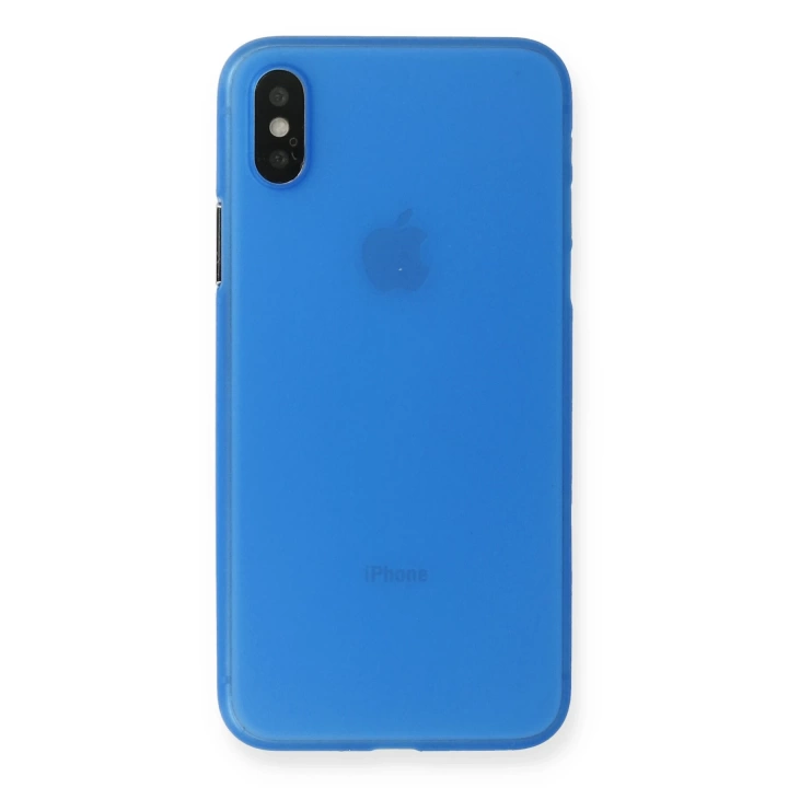 BFS  iPhone XS Max Kılıf PP Ultra İnce Kapak - Mavi