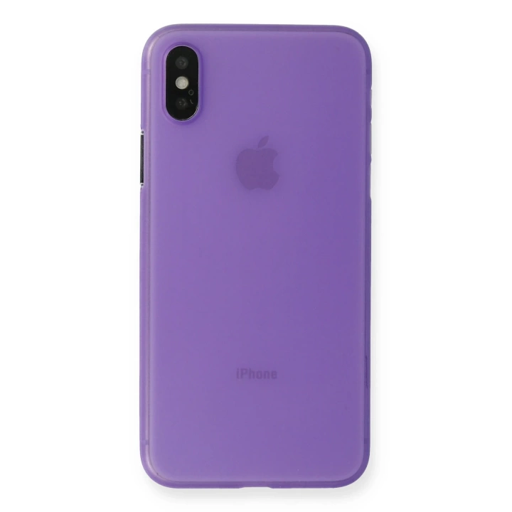 BFS  iPhone XS Max Kılıf PP Ultra İnce Kapak - Mor