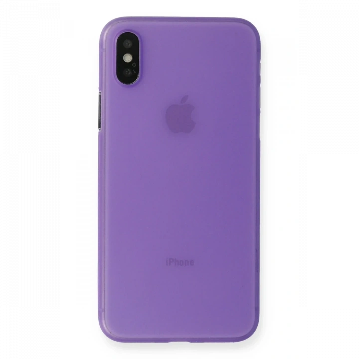 BFS  iPhone XS Max Kılıf PP Ultra İnce Kapak - Mor