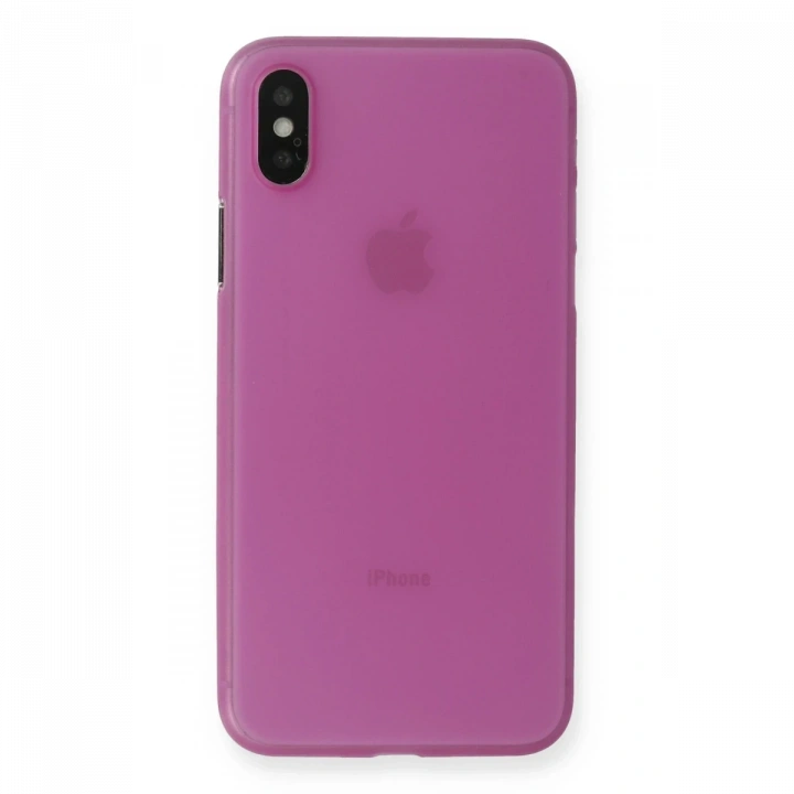 BFS  iPhone XS Max Kılıf PP Ultra İnce Kapak - Pembe