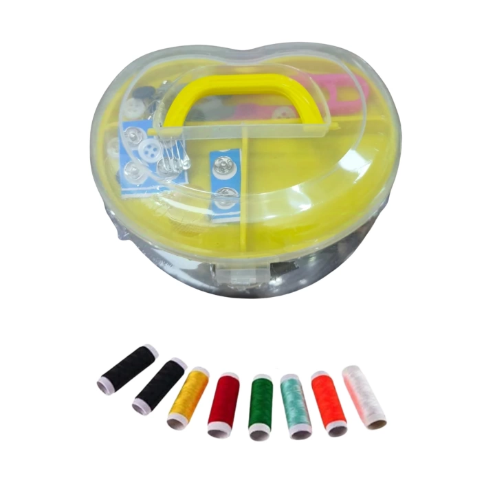 BFS İplik Set Büyük Kalp Plastik Dikiş Seti