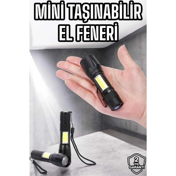 BFS Işıldak El Feneri Kamp Lambası Mini Taşınabilir Acil Durum Lambası Fener Led Işık