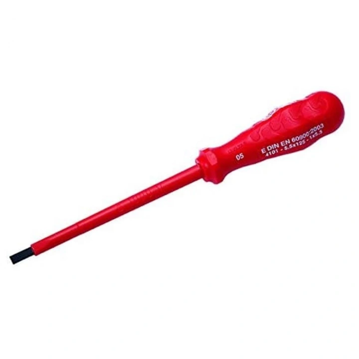 BFS İzeltaş 5,5X125 İzoleli Düz Uçlu Tornavida