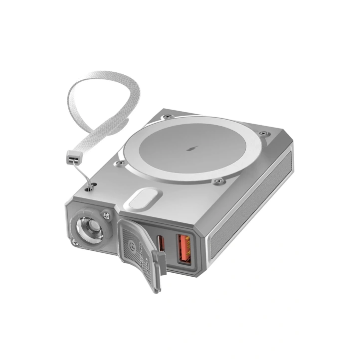 BFS J38 10.000 mAh 20W PD Led Işıklı Magsafe Powerbank - Gri
