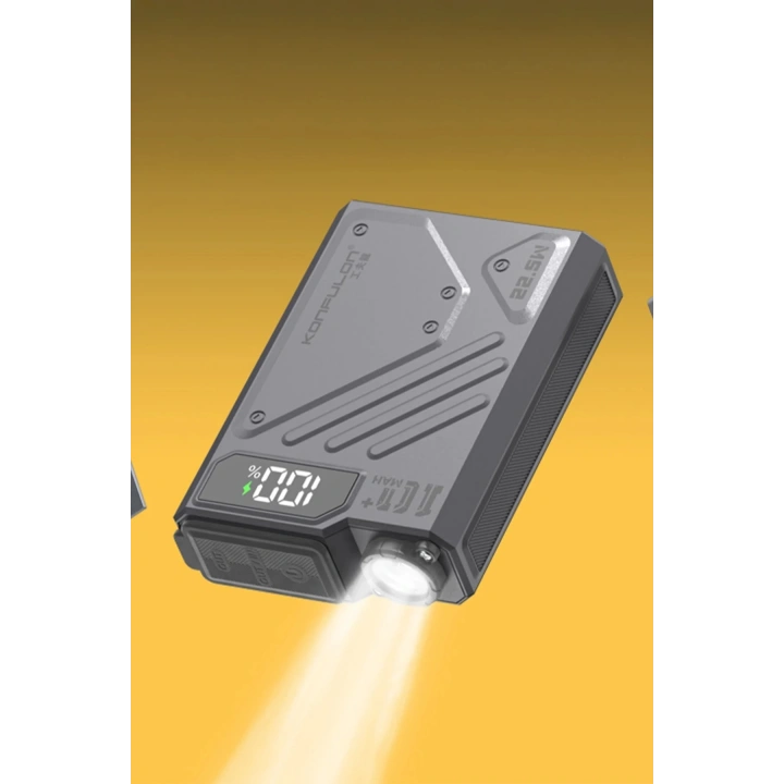 BFS J38 10.000 mAh 20W PD Led Işıklı Magsafe Powerbank - Gri