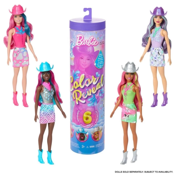 BFS   JCP01 Barbie Color Reveal - Renk Değiştiren Sürpriz Barbie Disco Star Serisi