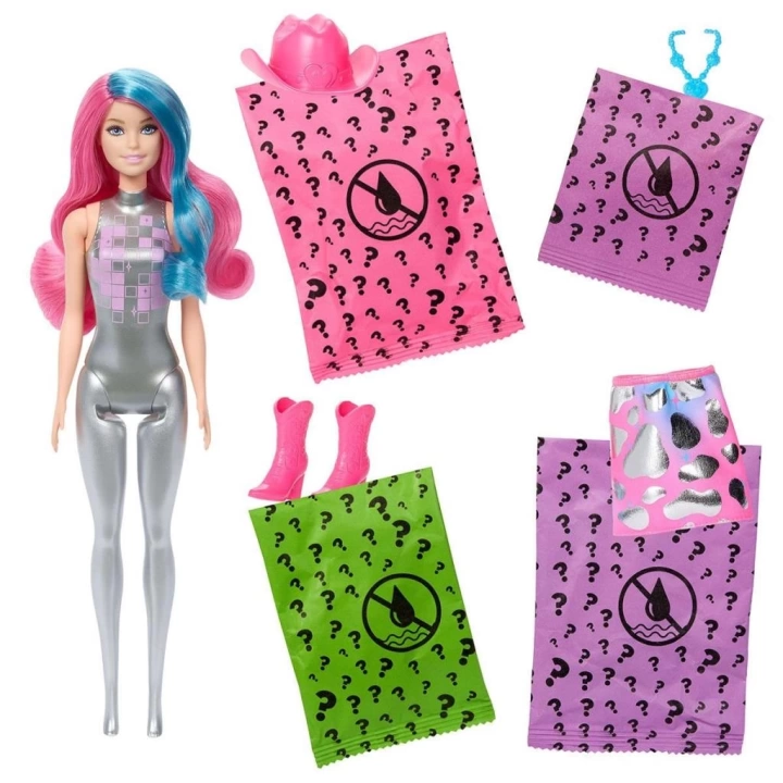 BFS   JCP01 Barbie Color Reveal - Renk Değiştiren Sürpriz Barbie Disco Star Serisi