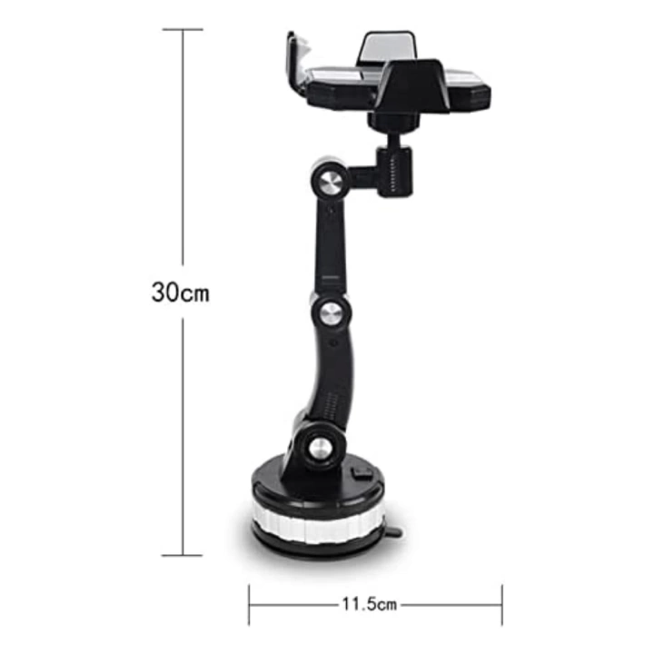 BFS  Jel Vantuzlu Cama Takılabilen Güçlü 360 Derece Dönebilen Ayarlanabilir Araç Içi Vantuzlu Telefon Tutucu