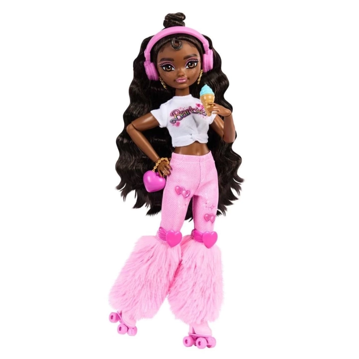 BFS   JFX97 Brooklyn-Barbie Dream Besties Paten Partisi Brooklyn Bebek ve Aksesuarları