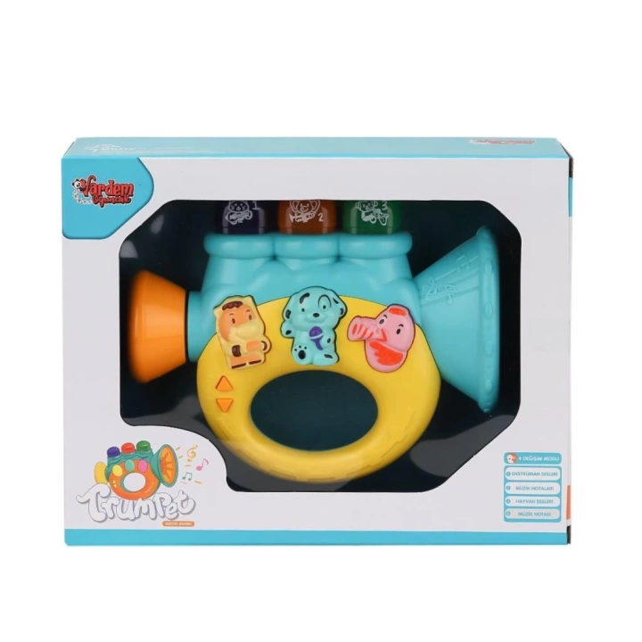 BFS   JLG-855-37A Işıklı ve Müzikli Trompet Bebek Pianosu -Vardem Oyuncak