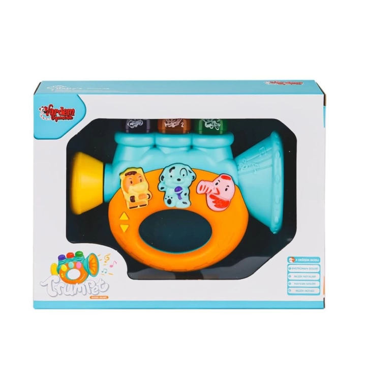 BFS   JLG-855-37A Işıklı ve Müzikli Trompet Bebek Pianosu -Vardem Oyuncak