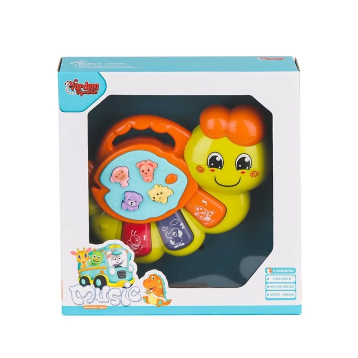 BFS   JLG-855-64A Işıklı ve Müzikli Solucan Bebek Pianosu -Vardem Oyuncak