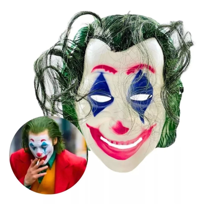 BFS   Joaquin Phoenix Joker Maskesi Yeşil Saçlı