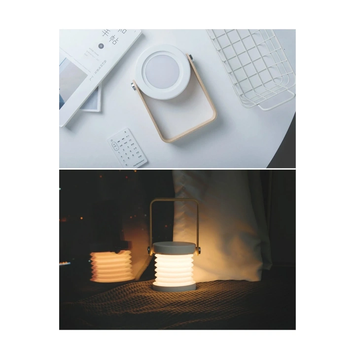 BFS  JP-DLD Kamp Lambası Görünümlü Dekoratif Gece Lambası - Beyaz