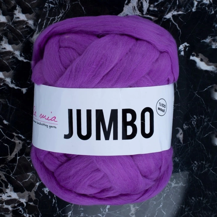 BFS  Jumbo Mor Dev Yün El Örgü İpi - J6