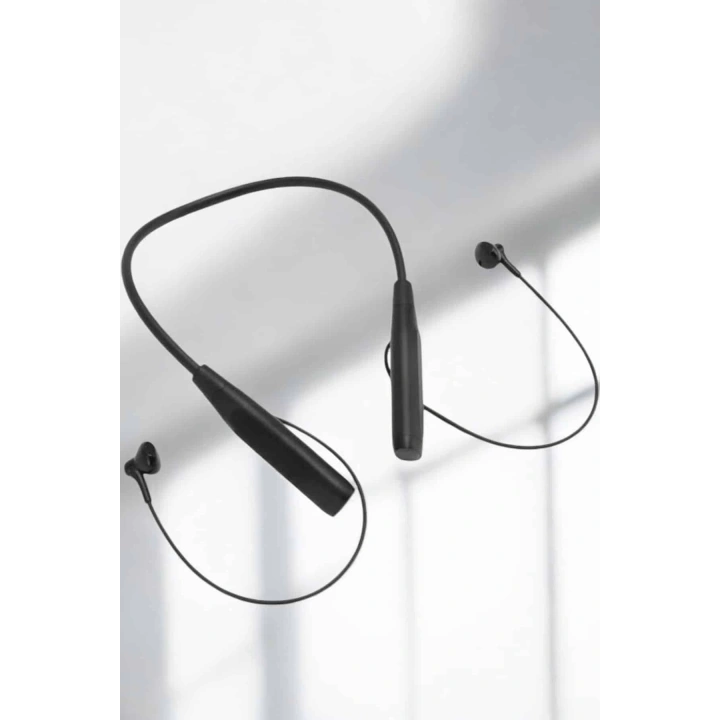 BFS Kablolu Boyun Askılı Dijital Göstergeli Bluetooth Kulaklığı 60 Saat