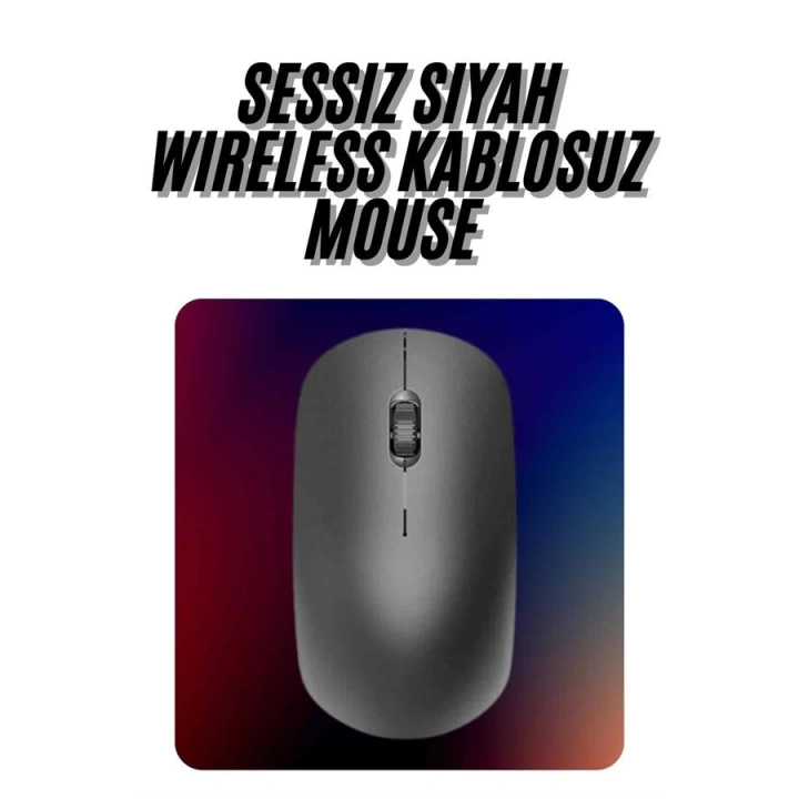 BFS Kablosuz Bağlantı Yüksek Hassasiyetli Kablosuz Wireless Siyah Mouse