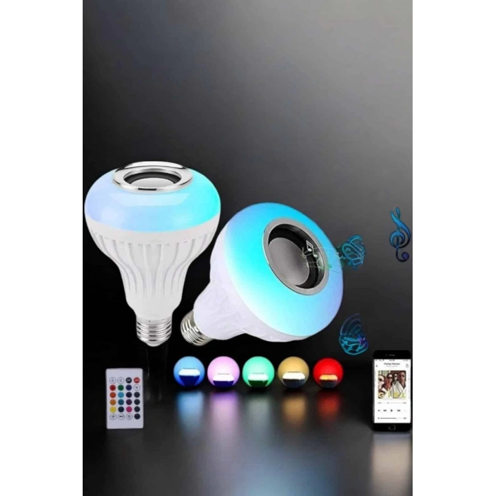 BFS Kablosuz Bluetooth Hoparlör Led Lamba