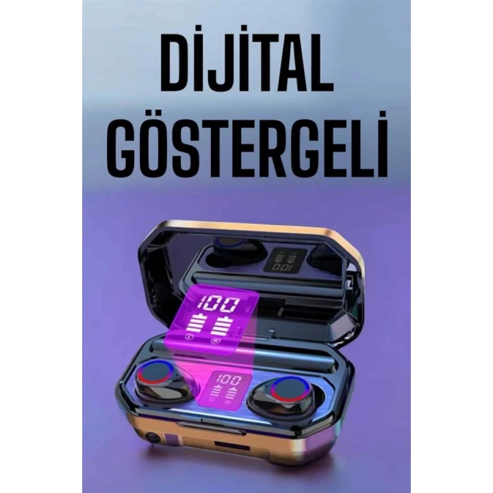 BFS Kablosuz Bluetooth Kulaklık Dijital Göstergeli Uzun Pil Ömrü