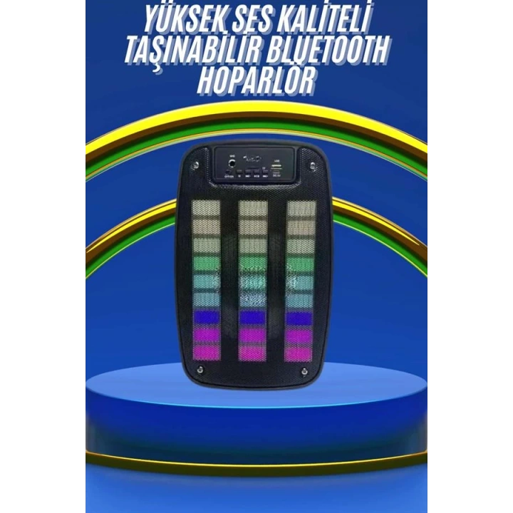 BFS Kablosuz Hoparlör İOS ve Android Uyumlu Şarjlı SD Kart Girişli Bluetooth Hoparlör