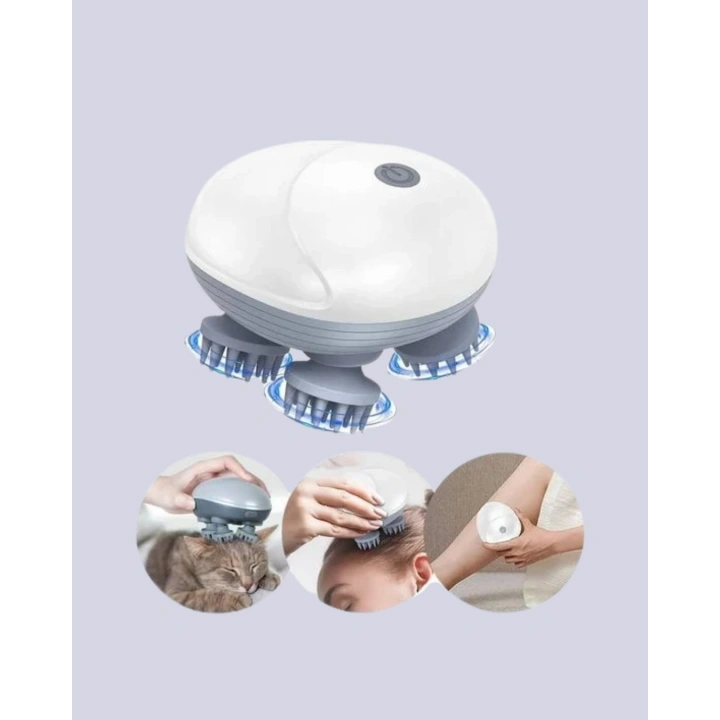 BFS Kablosuz Kafa ve Vücut Masaj Aleti Taşınabilir Tasarım