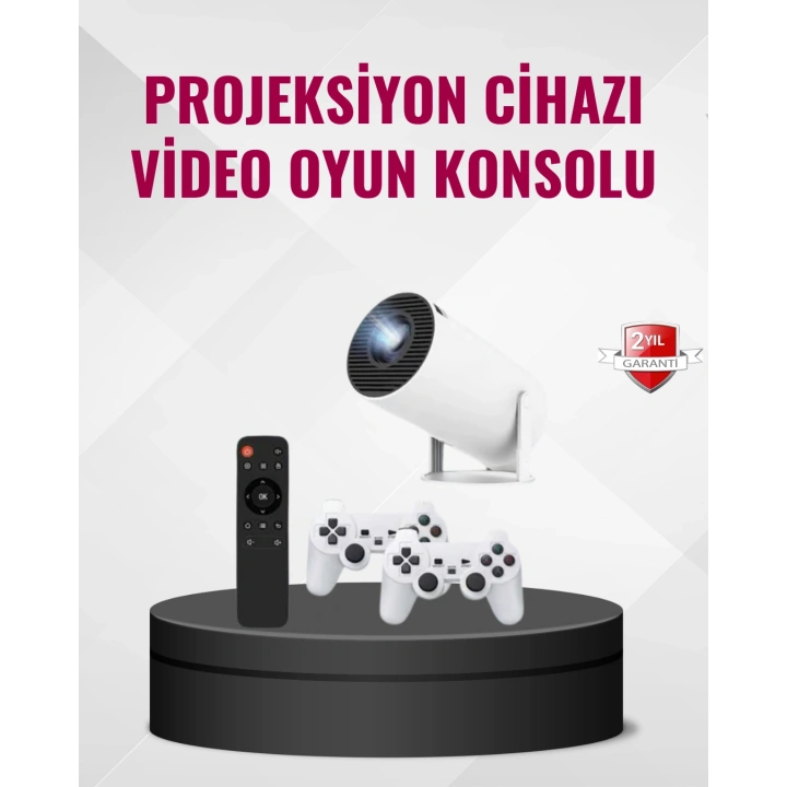 BFS Kablosuz Mini Projeksiyon Cihazı Oyun ve Film İçin Taşınabilir Ev Sineması
