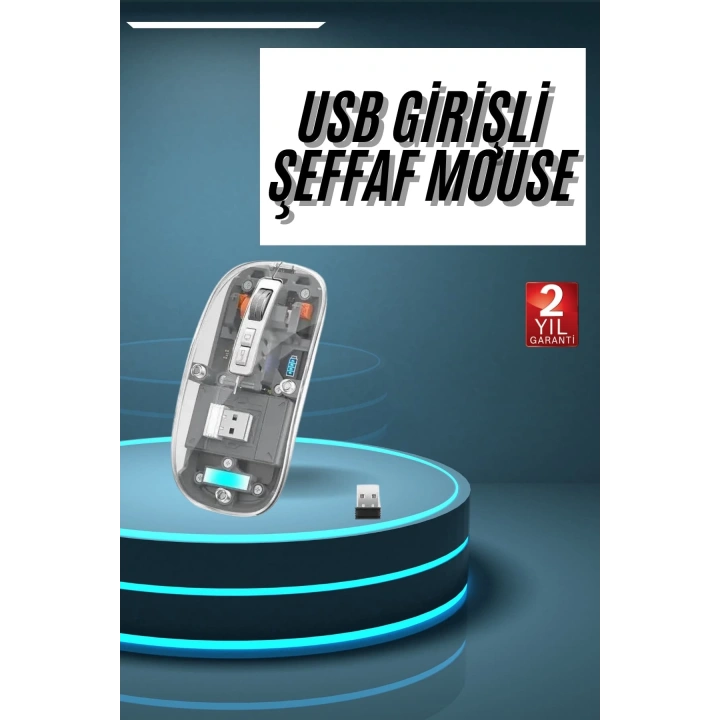BFS Kablosuz Mouse Fare Şarjlı Bluetooth Wireless Çift Modlu Sessiz