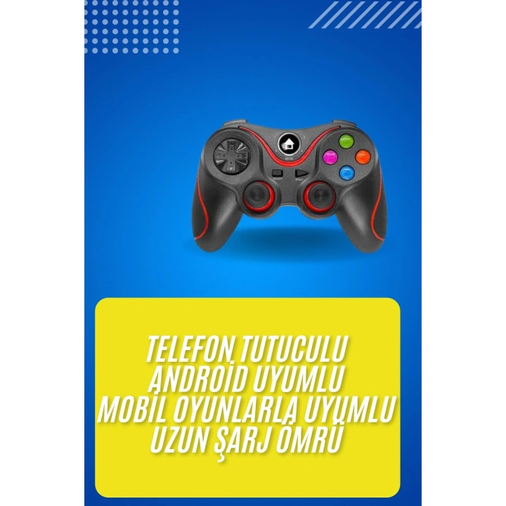 BFS Kablosuz Oyun Kolu Bluetooth Joystick Gamepad Android Uyumlu