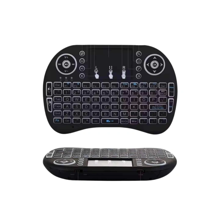 BFS Kablosuz Türkçe Q Klavye RGB Işıklı Televizyon Ps3 Dokunmatik Mouse