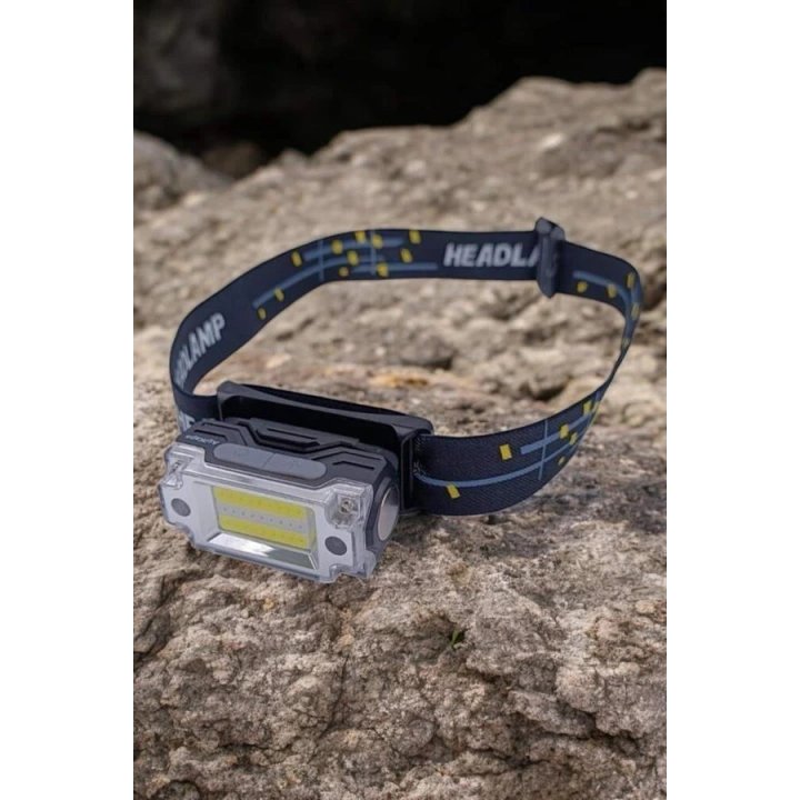 BFS Kafa Lambası El Fenerli Kamp Lambası USB Şarjlı Esnek Lamba