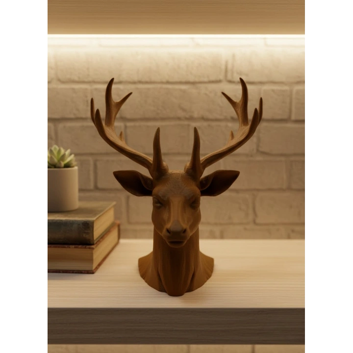 BFS Kahverengi Geyik Biblo 23 cm Dekoratif Şık Tasarım