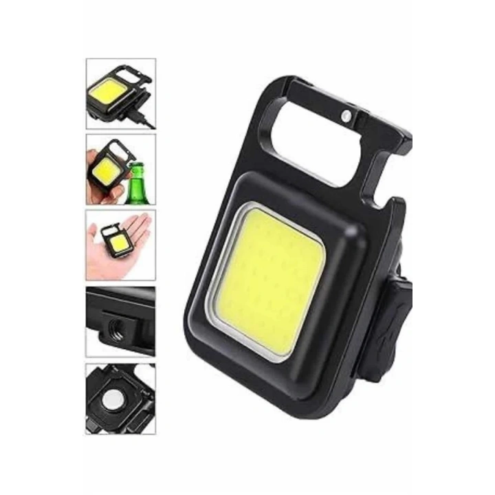 BFS Kamp Çadır Lambası Şarjlı El Feneri Işıldak Anahtarlık Mini Mıknatıslı