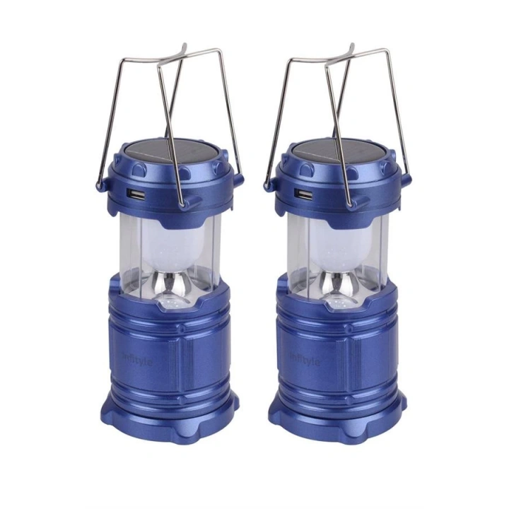 BFS Kamp Lambası Solar Şarjlı Kızaklı Kamp Feneri Led Lamba Işıldak